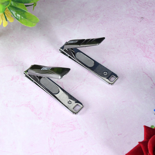 Stainless Steel Folding Portable Large Nail Clippers with Nail File (1 Pc) signaturekarts