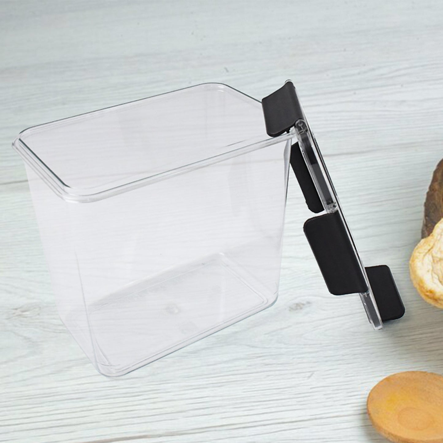 Food Storage Container Airtight Plastic Container with Easy Snap Lids (2500ml / 1 Pc) Signature kart