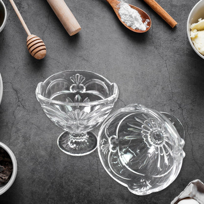 Glass Ice-Cream Cup Set, Home & Kitchen Serving or Dessert Cup (6 Pcs Set) Signaturekarts