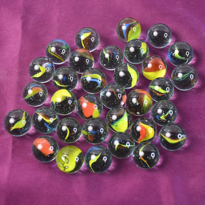 Glass Marbles for Kids Approx 35 (35 in 1) Signature kart