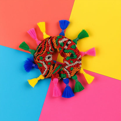 Traditional Multicolor Navratri Hair Bun (1 Pc) signaturekarts