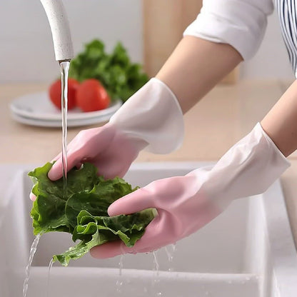 Small Size Reusable Household Cleaning Gloves (1 Pair) signaturekarts