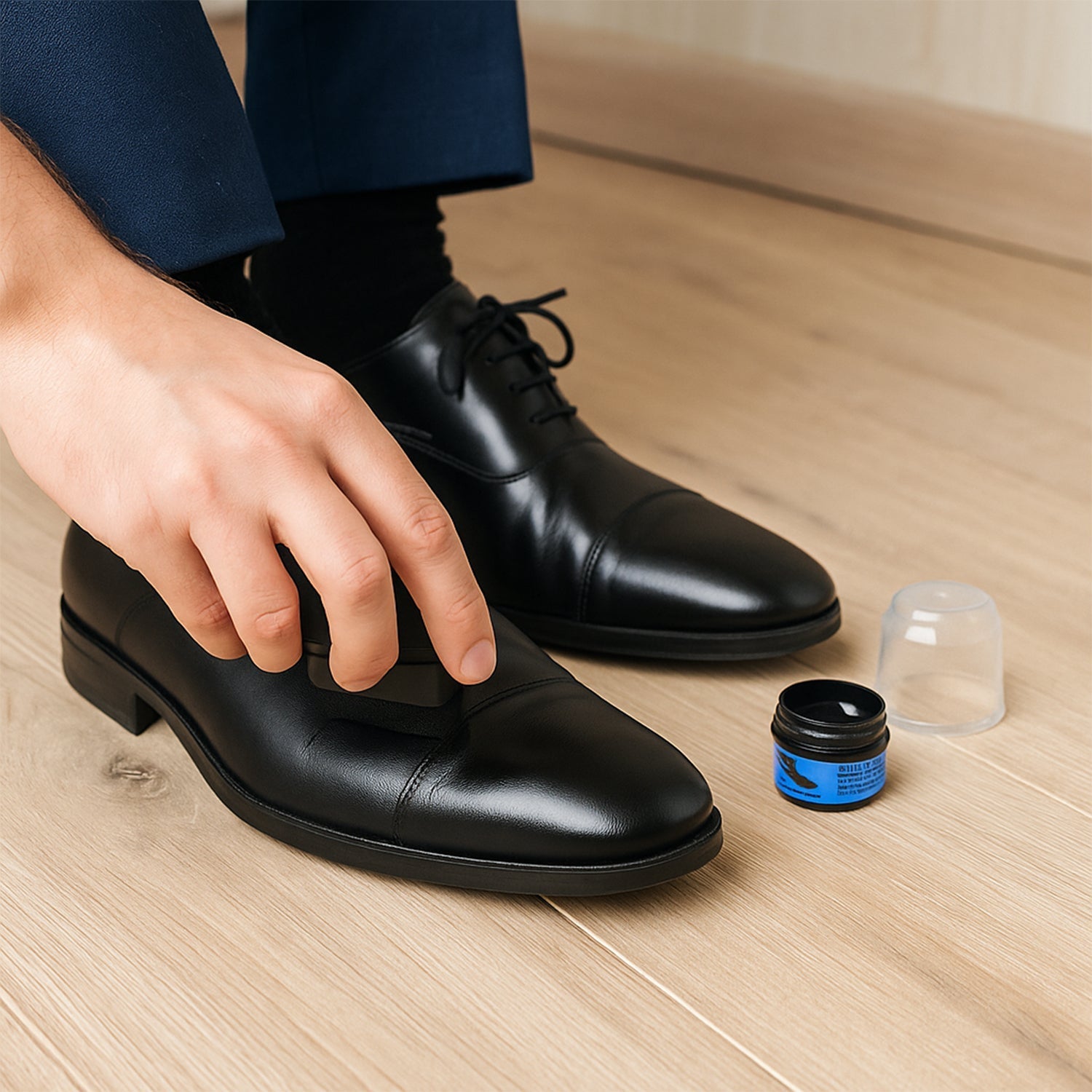 Instant Shoe Shine Sponge with Liquid Polish (1 Pc) signaturekarts