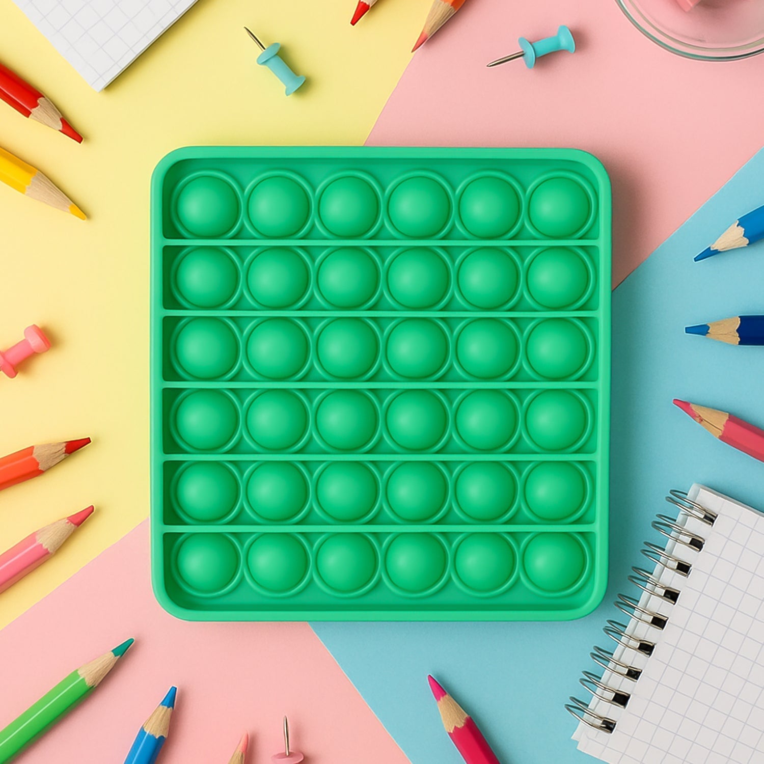 Premium Square Shape Silicone Pop It Fidget Toy (1 Pc) signaturekarts