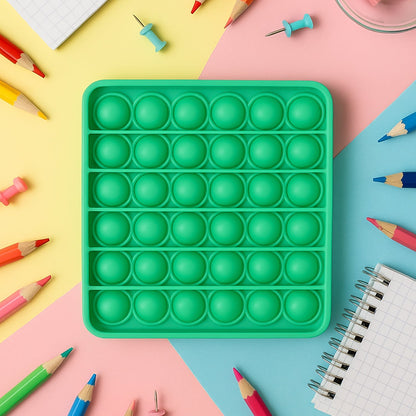 Premium Square Shape Silicone Pop It Fidget Toy (1 Pc) signaturekarts