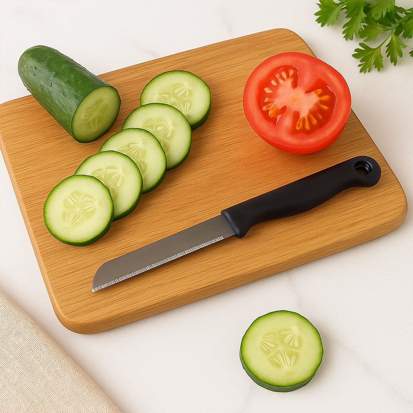 Supermom Stainless Steel Kitchen Laser Knife (10 Pc / Set) signaturekarts