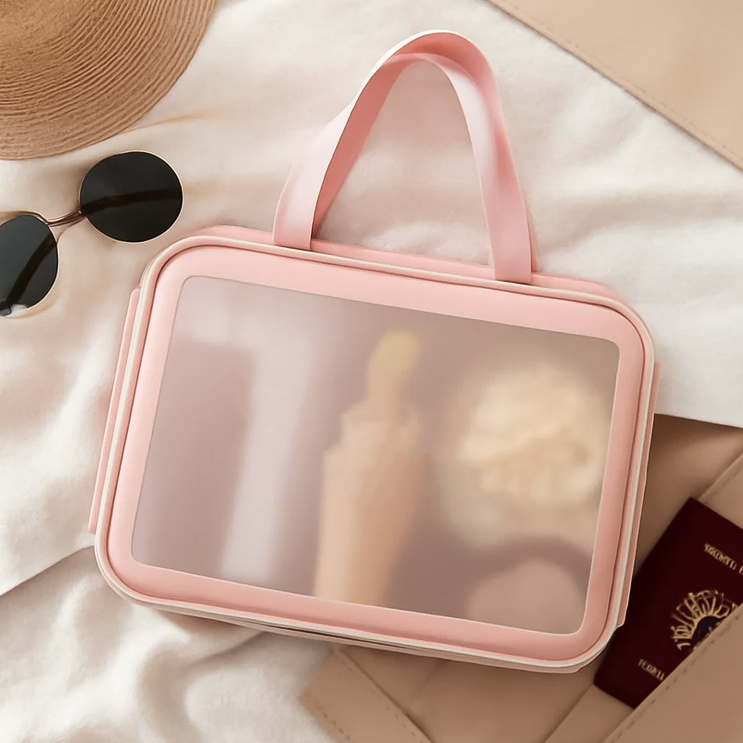 Cosmetic Pouch, Make up Bag for Home & Travel,Accessories Set of 3 Signaturekarts