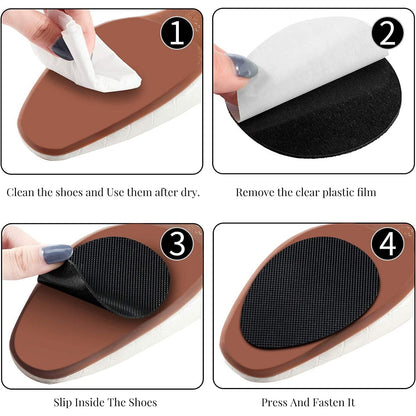 Non-Slip Shoe Pads, Rubber Shoe Sole Protector Pads,  for Ladies Shoes, High Heels signaturekarts