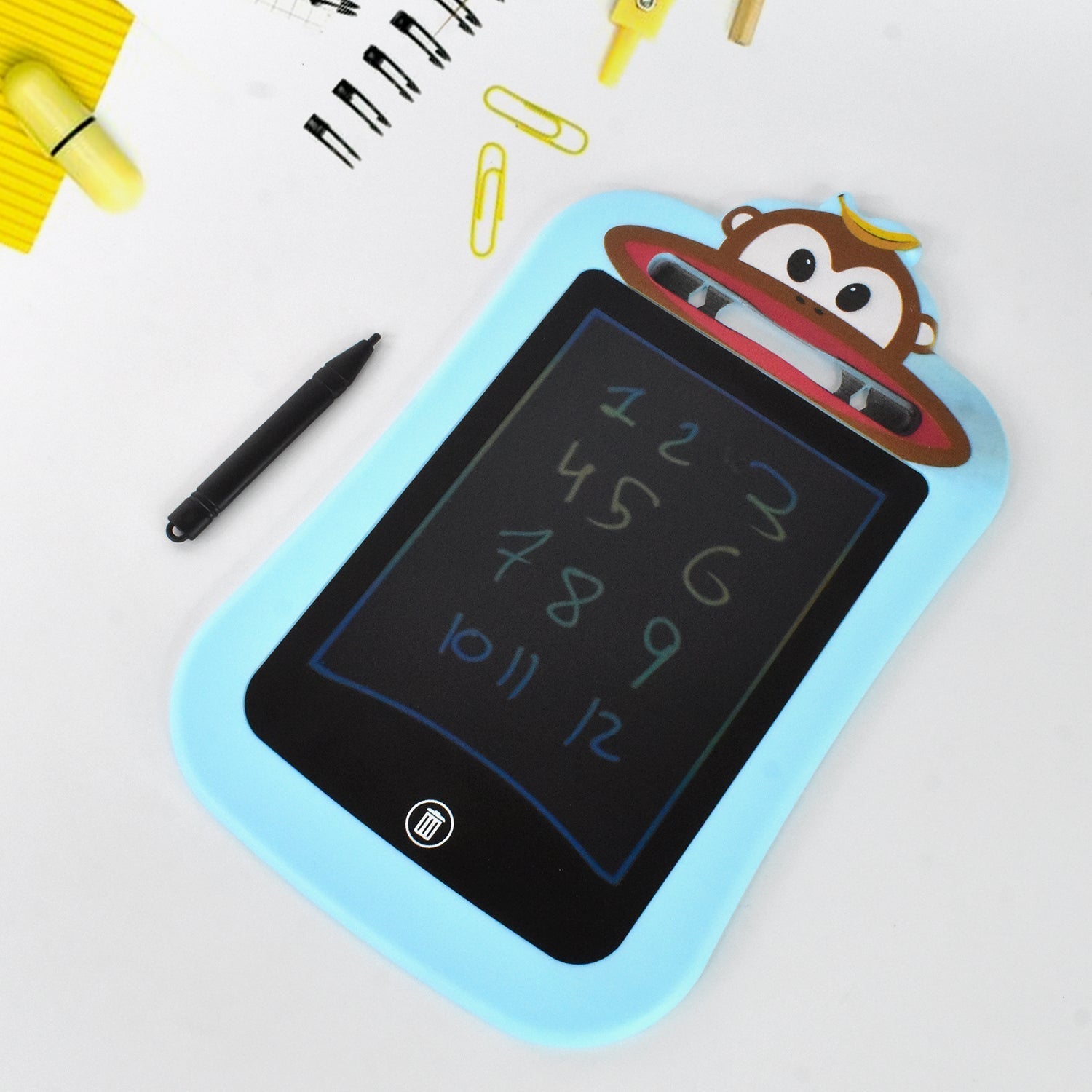 Kids Portable LCD Writing Tablet (1 Pc / Mix Design) Signature kart