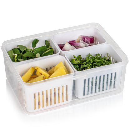 Fridge Storage Box – Freezer & Kitchen Organizer for Vegetables & Food (1 Pc) signaturekarts