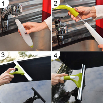 All-in-One Cleaning Brush: Spray, Wash, & Wipe (Windows, Glass, Car) (1 Pc) signaturekarts