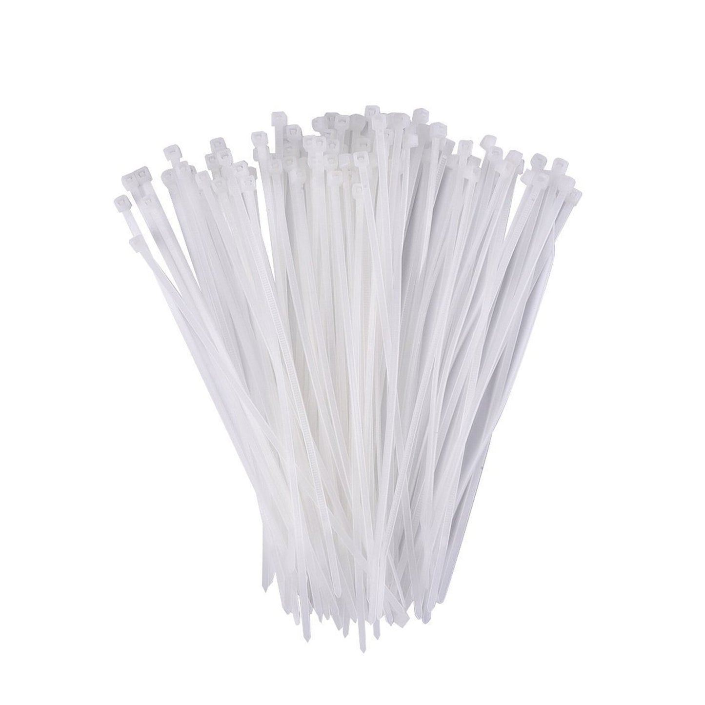 3.2×200 MM Nylon Self-Locking Cable Ties – Heavy Duty Zip Wire Tie (Pack of 100, Black) Your Brand
