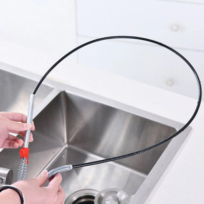Flexible Spring Drain Cleaning Tool with Hand Grip (1 Pc / 298 Cm) The Morsignaturekarts