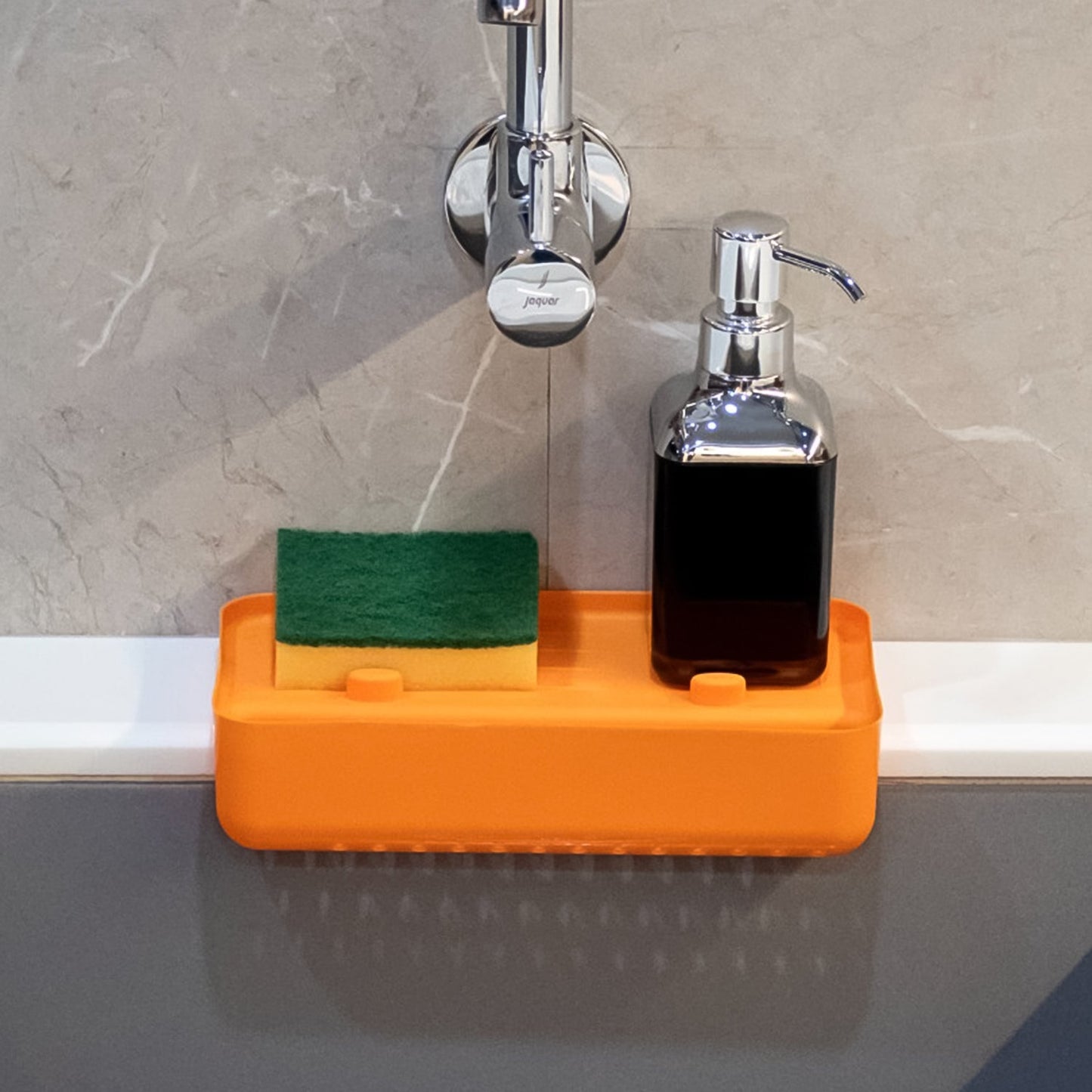 MULTI FUNCTIONAL DRAINER SHELF SINK STORAGE HOLDER Sink Colander Strainer (1 Pc) signaturekarts