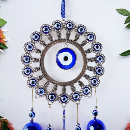 Decorative OM Evil Eye Wind Chime Wall Hanging (Mix Desin & 1 Pc) Signature Kart