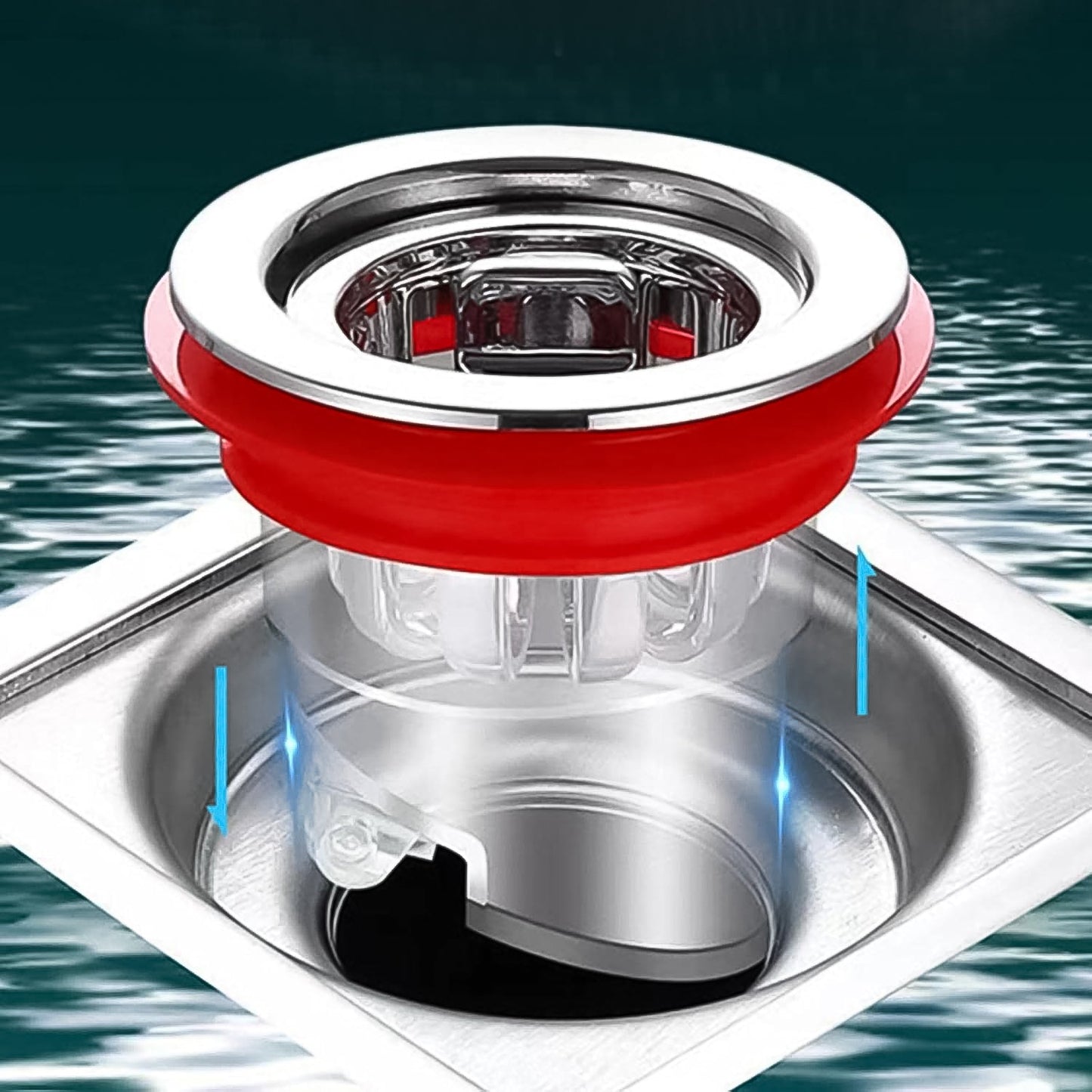 Plastic Odour Proof Floor Drain Sink Drain for Toilet Bathroom Kitchen (1 Pc) Signature kart