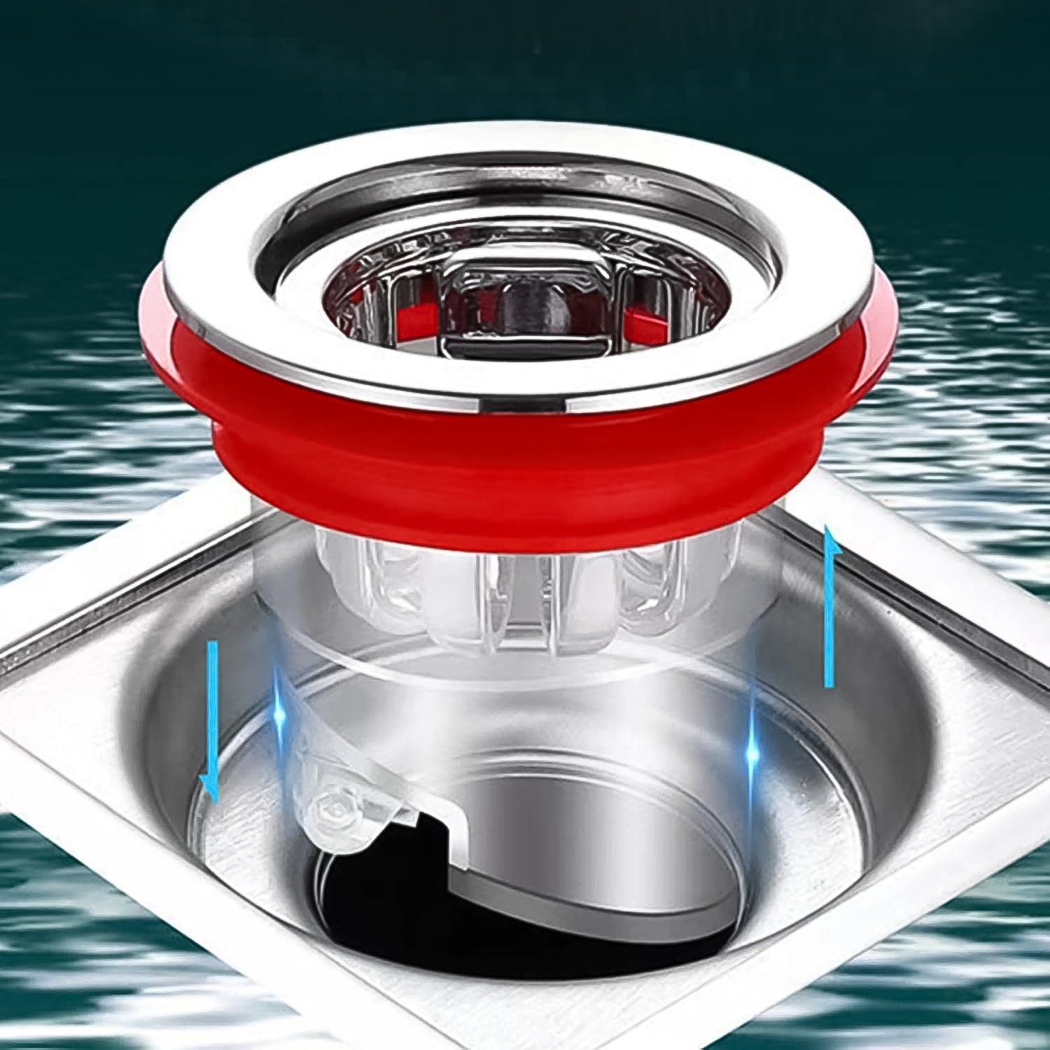 Plastic Odour Proof Floor Drain Sink Drain for Toilet Bathroom Kitchen (1 Pc) Signature kart