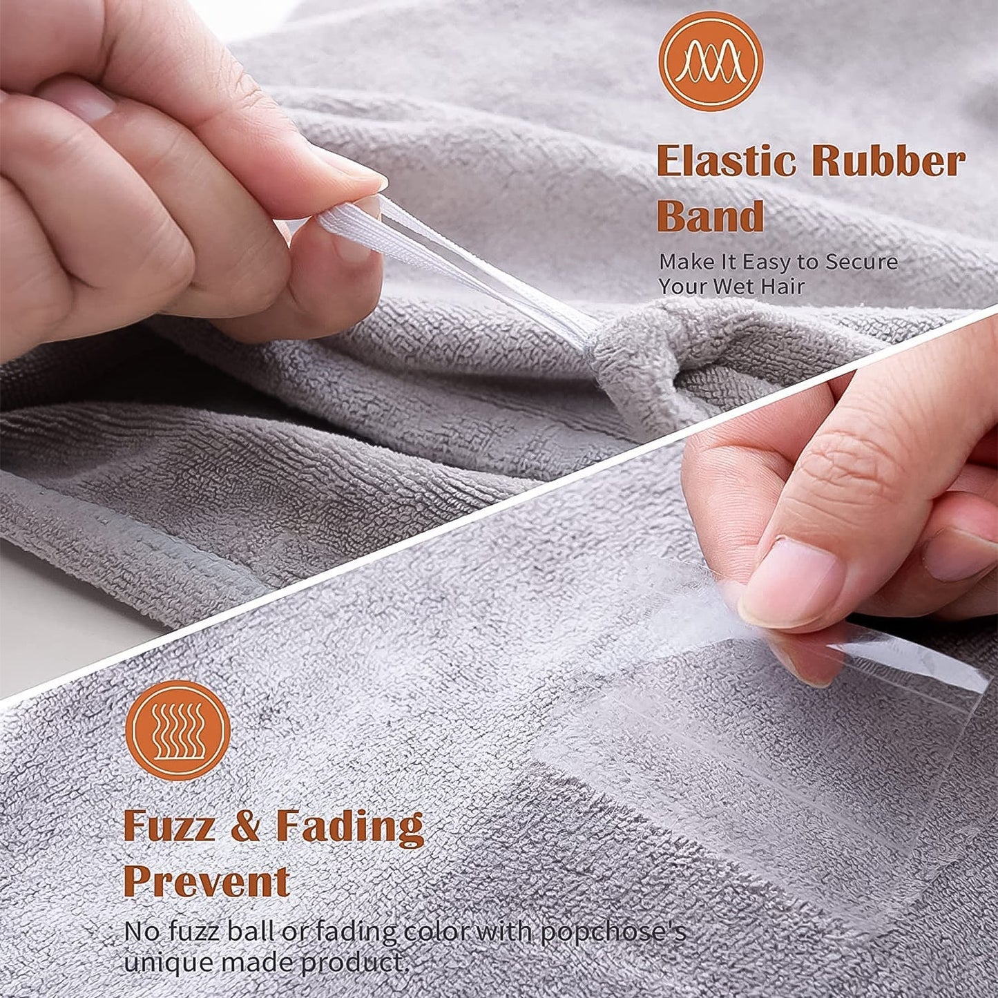 Quick Turban Hair-Drying Absorbent Microfiber Towel (1 Pc / Mix Design) Signature Kart
