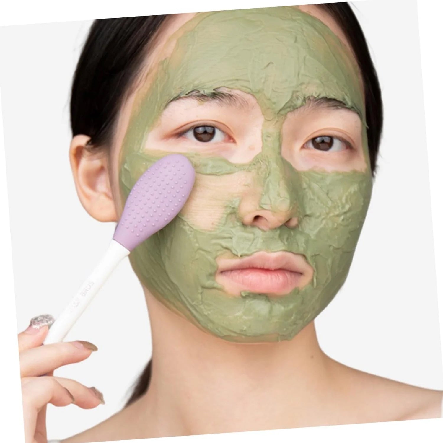 2-in-1 Silicone Mask Brush for Cleansing & Mud Mask Application Signaturekarts