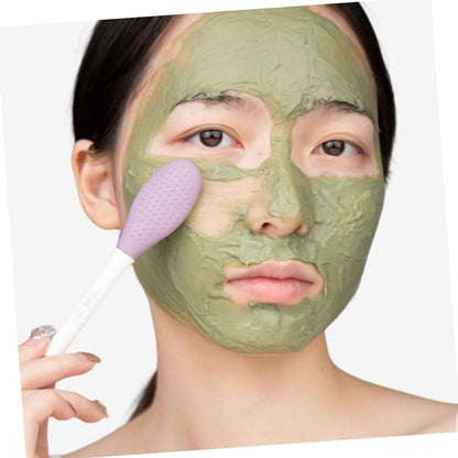 2-in-1 Silicone Mask Brush for Cleansing & Mud Mask Application Signaturekarts