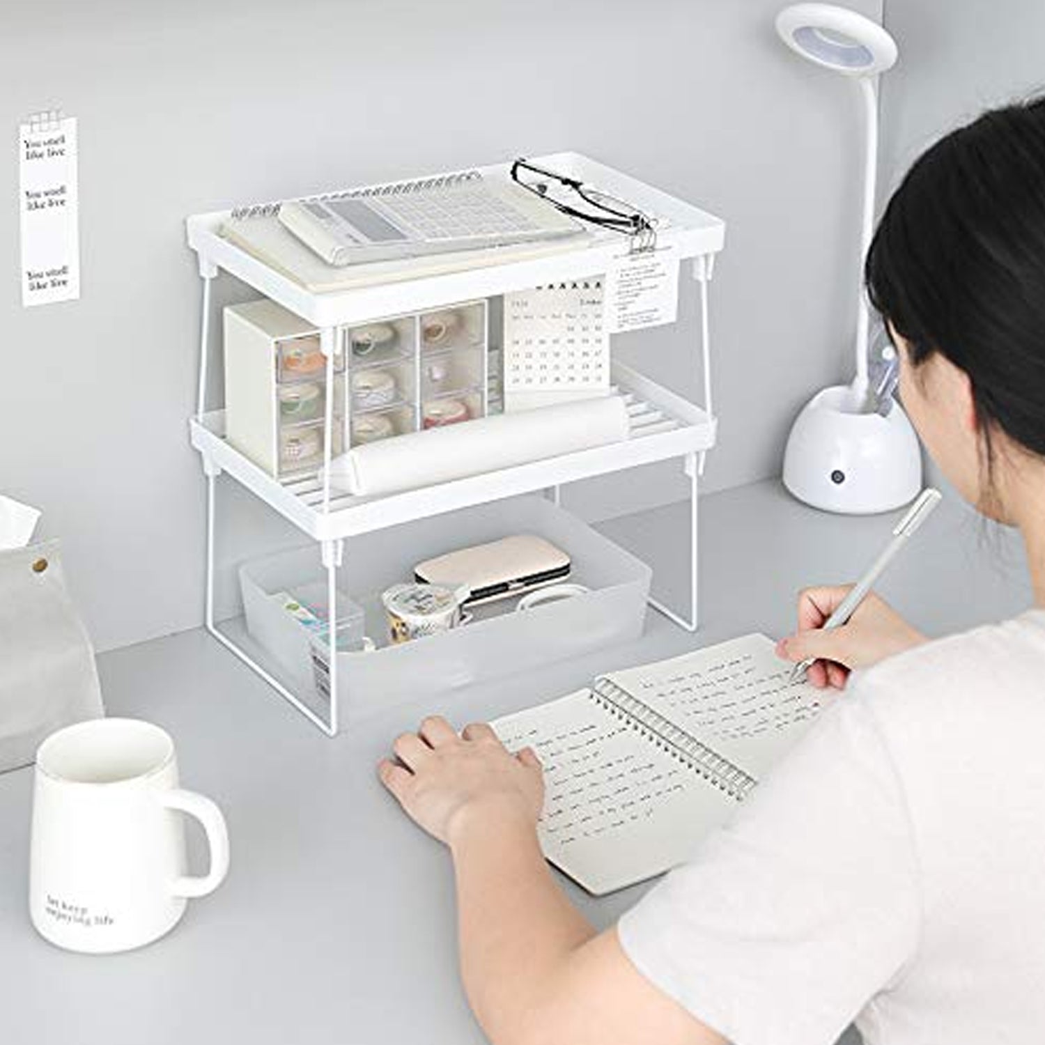 Plastic Bathroom Organizer Kitchen Utility Storage Rack (32x19.5 Cm / 1 Pc) Signature kart
