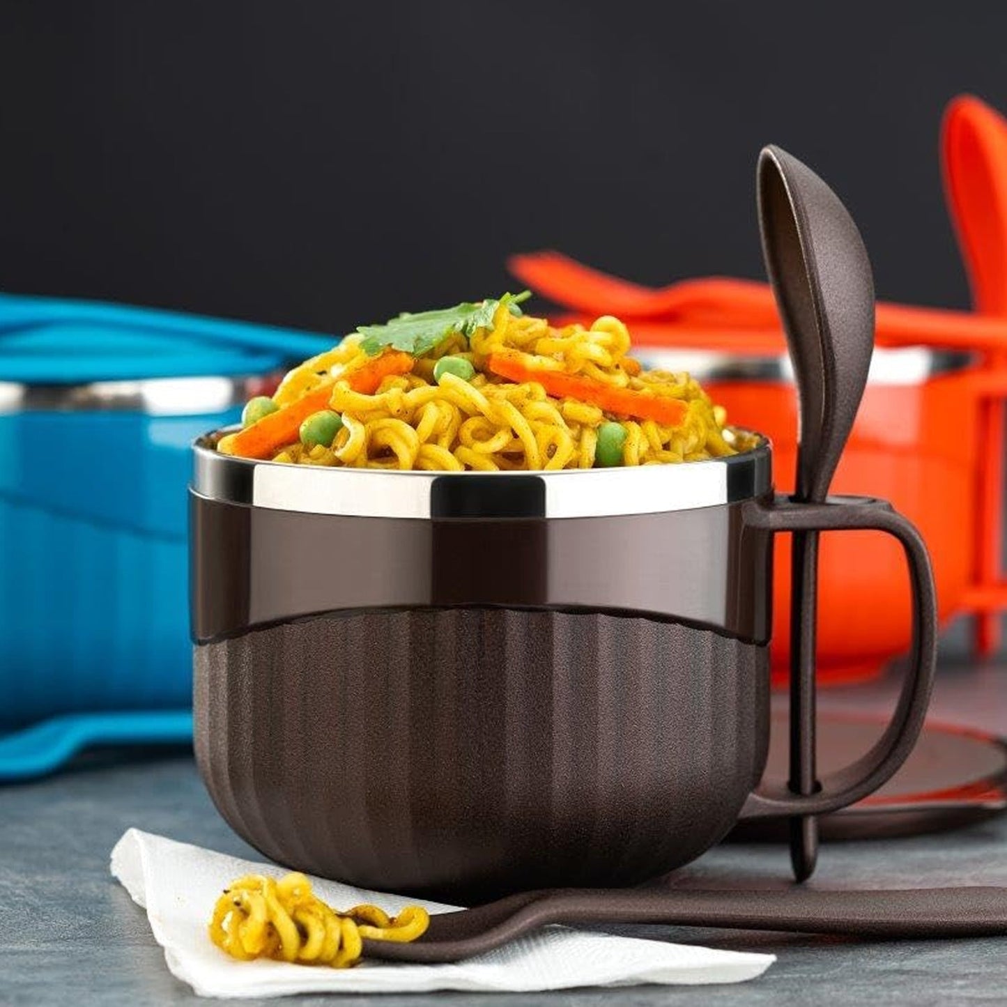 Home Chef Tangy Twist Insulated Lunch Bowl (Approx 650ML & 1 Pc) Signature kart