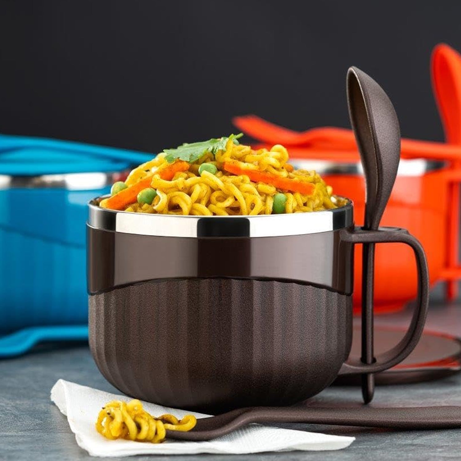Home Chef Tangy Twist Insulated Lunch Bowl (Approx 650ML & 1 Pc) Signature kart