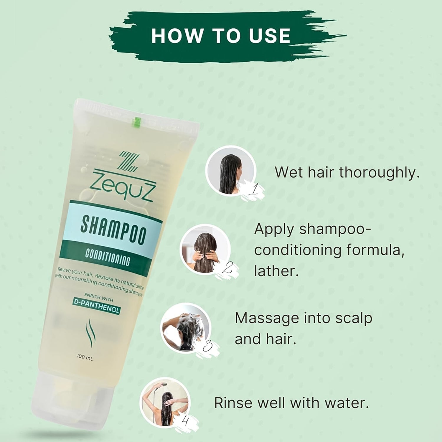 Zequz Conditioning Shampoo - (1 Pc / 100 ML) signaturekarts