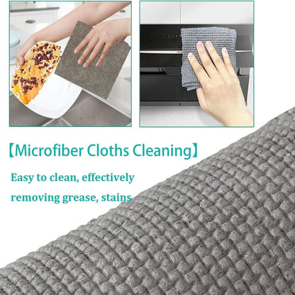 Durable Microfiber Kitchen Scrub Cloth (20×22cm, 1 Pc) signaturekarts