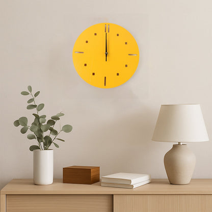 Modern Round Wall Clock Stylish and Silent Non-Ticking Decorative Timepiece (1 Pc) Signature Kart