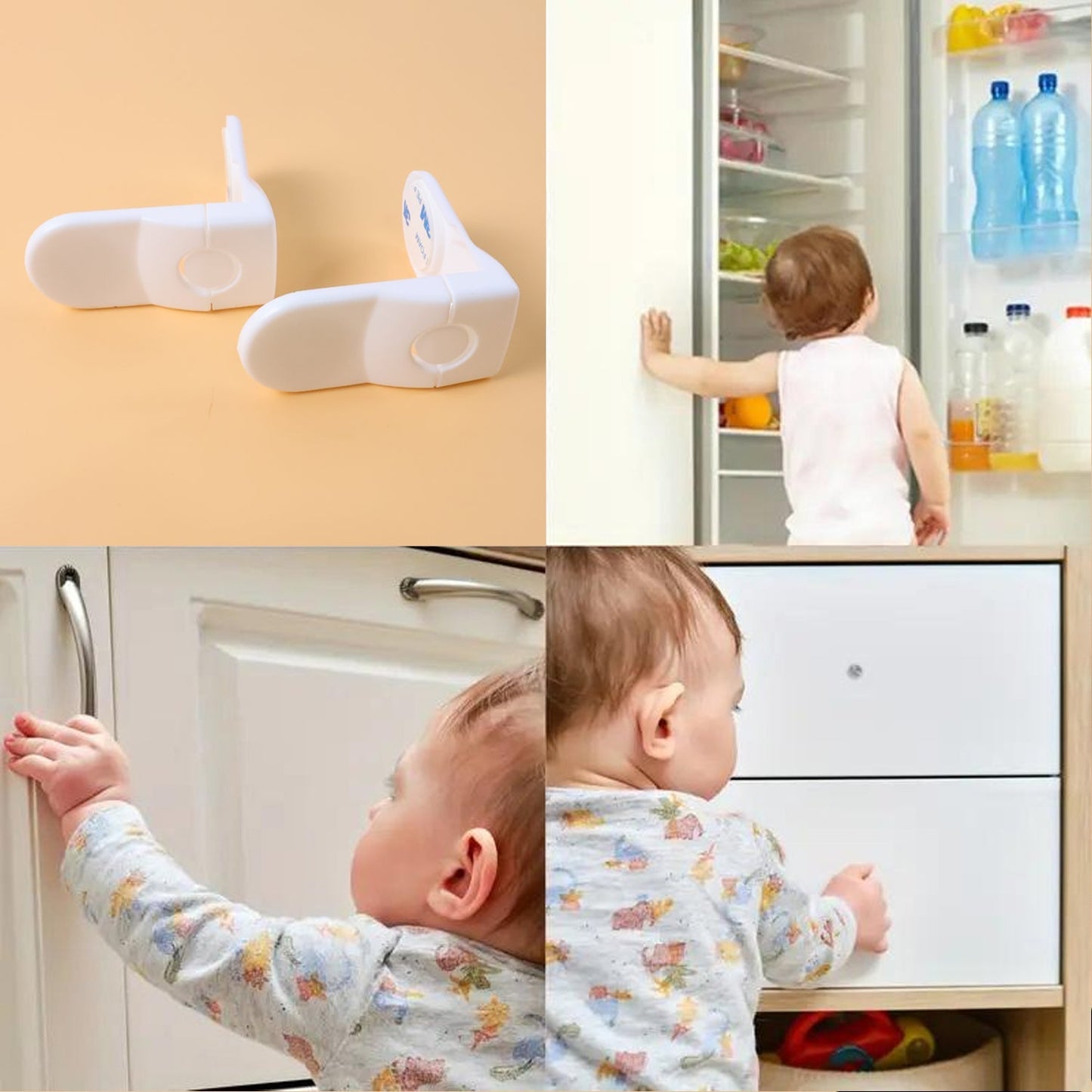 Baby Safety Cabinet Lock (2 Pc Set) signaturekarts