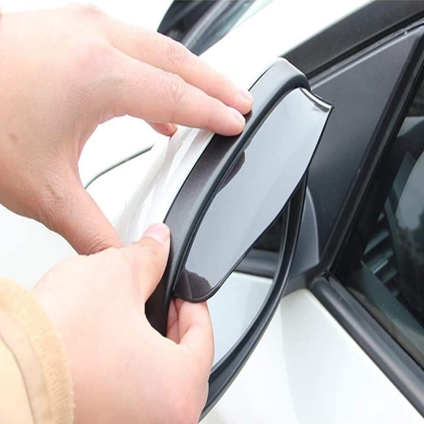 1 Pair Mirror Rain Protector Car Rearview Mirror Rain Blades Car Back Mirror Eyebrow Rain Cover Car Rearview Mirror Eyebrow Covers Flexible Protection Rainproof Decoration Accessories (2 Pcs set) signaturekarts