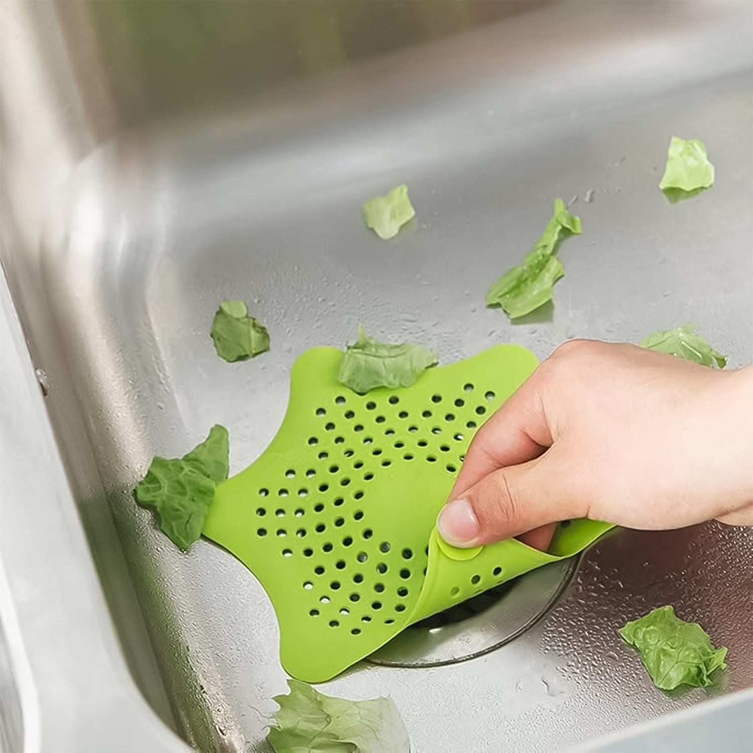 Silicone Star Shaped Sink Filter Bathroom Hair Catcher Drain Strainers for Basin Your Brand