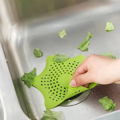 Silicone Star Shaped Sink Filter Bathroom Hair Catcher Drain Strainers for Basin Your Brand