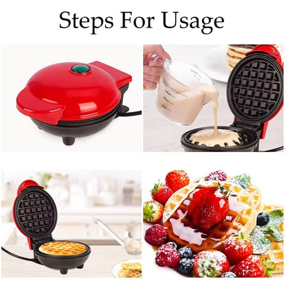 Mini Waffle Maker Machine – Non-Stick Quick Breakfast Tool Signature Kart