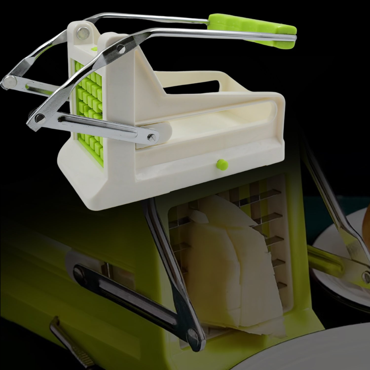 French Fry Cutter Stainless Steel Vegetable & Potato Slicer (1 Pc) Signaturekarts