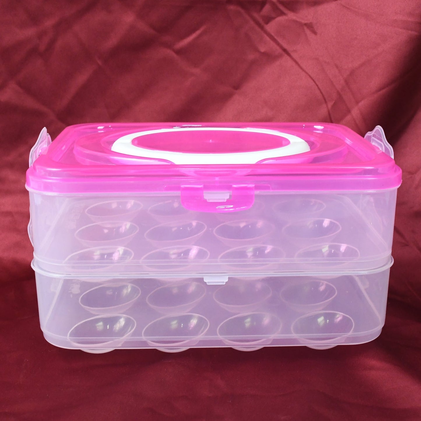 Double Layer 24 Grid Egg Storage Box for Egg Storage Container Your Brand