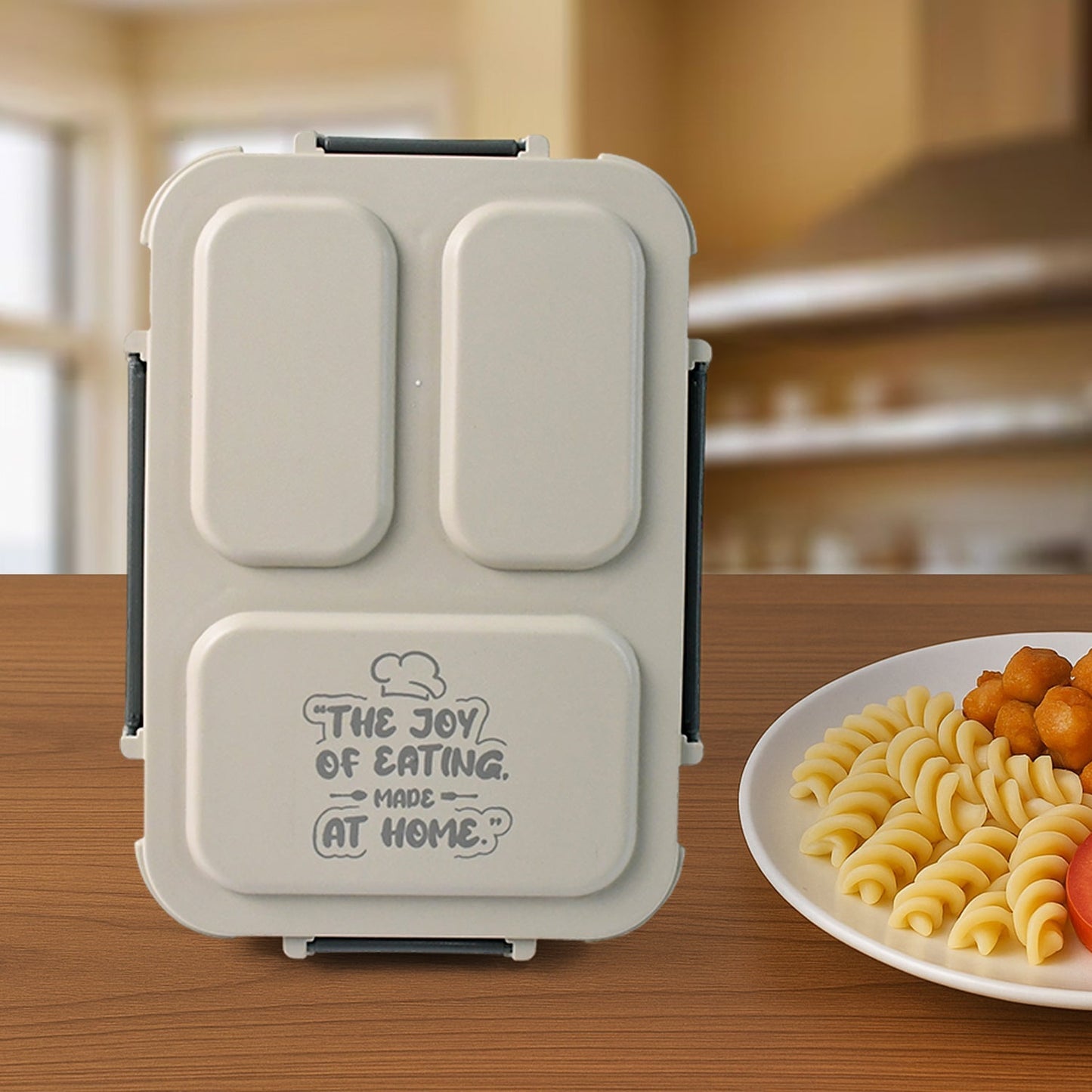 3-Compartment Stainless Steel Lunch Box (1 Pc) Signature kart