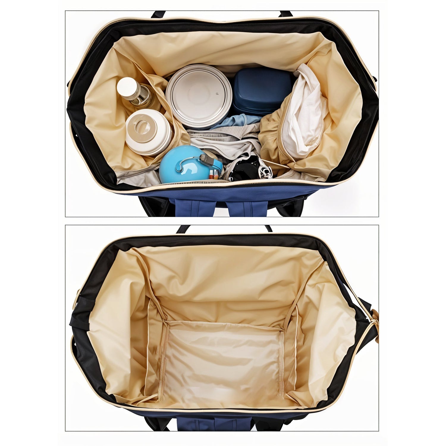 Multipurpose Large Capacity Mom's Backpack Diaper Bag (1 Pc) signaturekarts