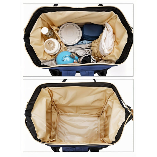 Multipurpose Large Capacity Mom's Backpack Diaper Bag (1 Pc) signaturekarts