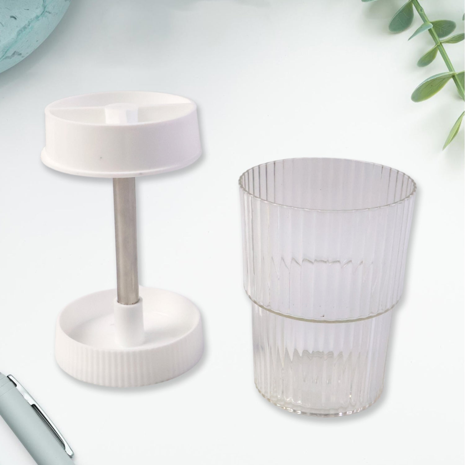 Rotating Bathroom Toothbrush Holder Stand (1 Pc) signaturekarts