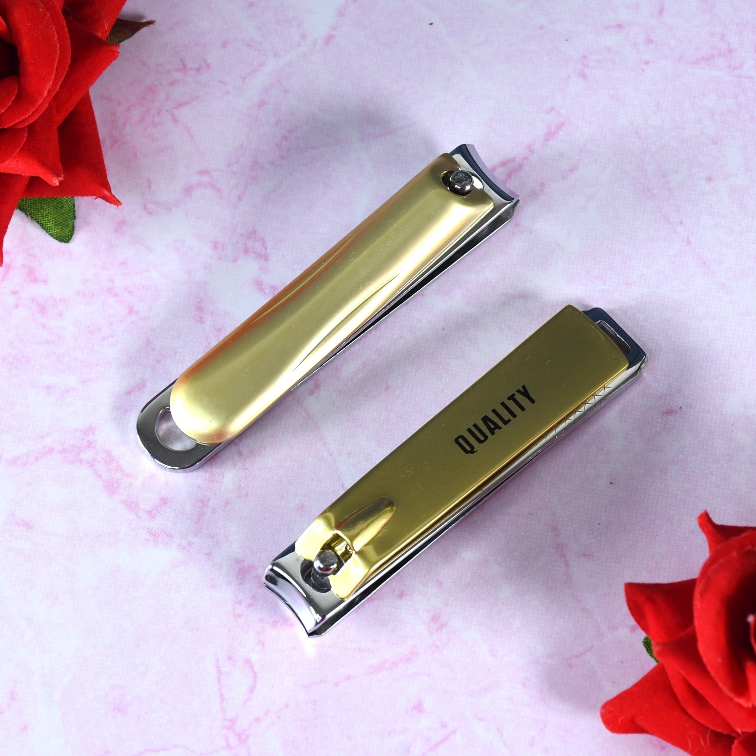 Stainless Steel Folding Portable Large Nail Clippers with Nail File (1 Pc / Mix Design) signaturekarts