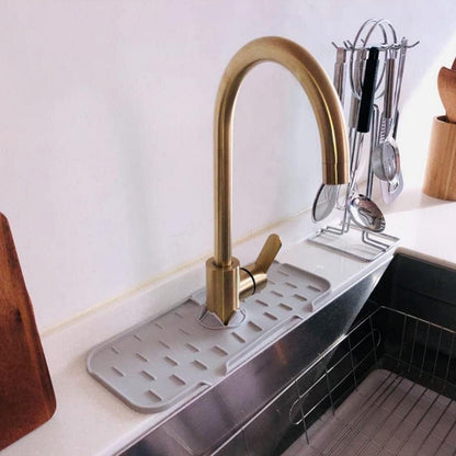 Silicone Faucet Splash Guard Pad Kitchen & Bathroom Sink (1 Pc / Mix Design & Size) Your Brand