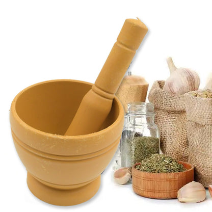 Mortar and Pestle Spice Grinder - Traditional Khalbatta for Kitchen Herb signaturekarts