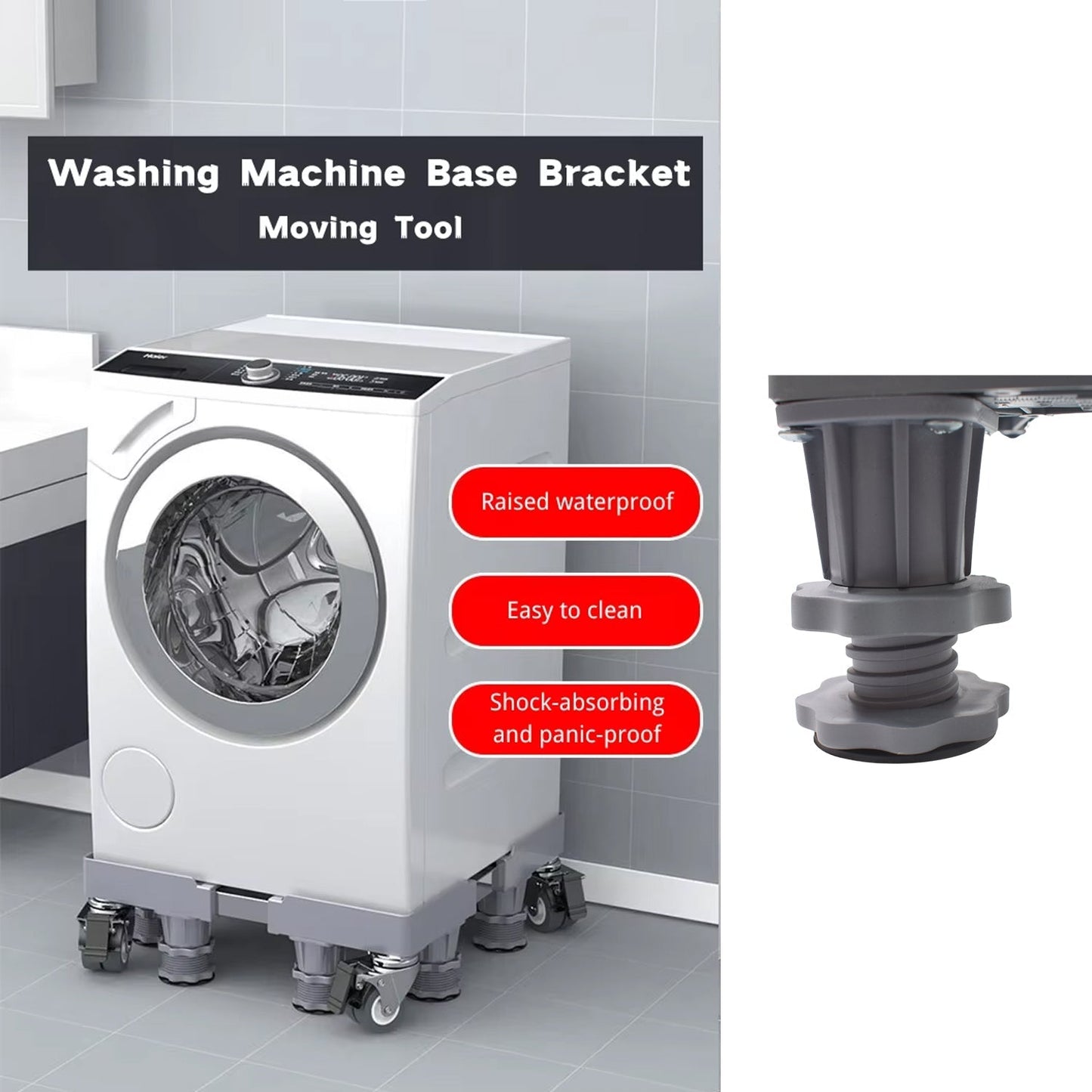 Adjustable Washing Machine Stand (1 Pc / 67×67 Cm Long Adjust) Signaturekarts