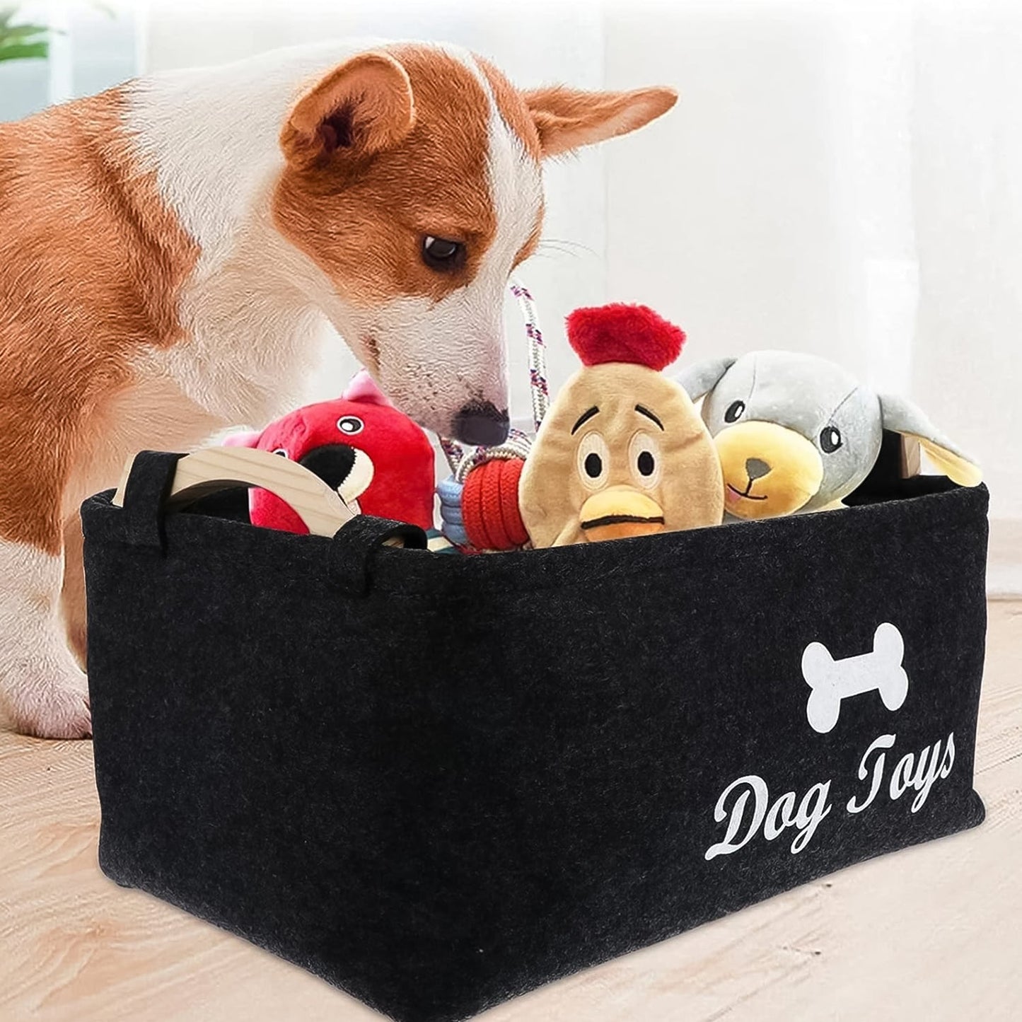 Pet Toy Storage Basket - ( 39 × 29 × 17 cm / 1 Pc) signaturekarts