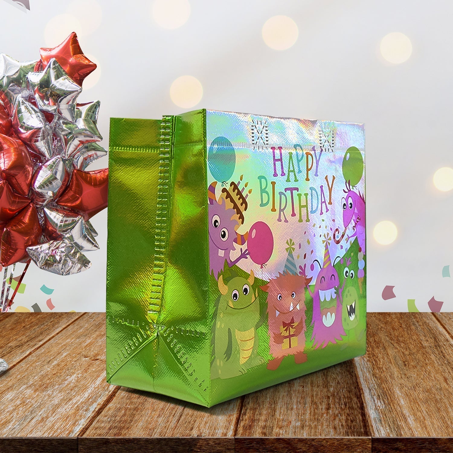 Birthday Gift Bag, Reusable Party Gift Bags (1 Pc / Mix Design) Signature kart