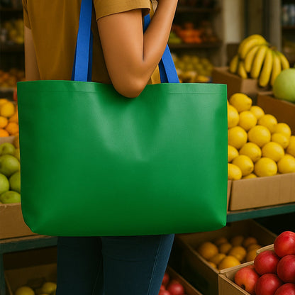Plastic Eco-Friendly Large Shopping Tote Bag 62x44cm (Mixcolor & 1 Pc) Signature Kart