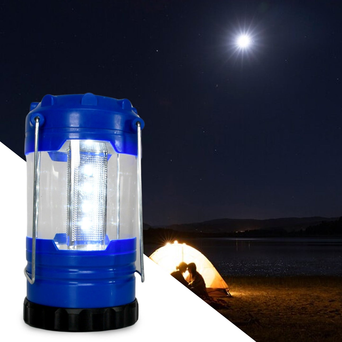 Portable Waterproof Camping Lantern for Hiking & Fishing (Battery Not Included) signaturekarts