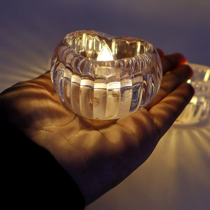 Set of 3 Heart-Shaped LED Flameless Decorative Candles signaturekarts